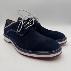 BRAND NEW 1901 'Concord' Derby Shoes Ocean Blue Suede Men’s Size 10.5 M